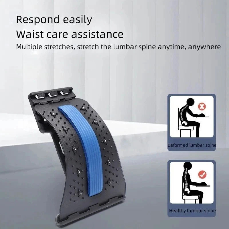 Back Stretcher Posture Massager for Back Relaxation & Pain Relief, Back Massager