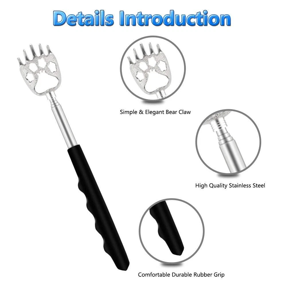 6Pack Telescoping Back Scratcher Extendable Metal Back Scratcher for Itch Relief