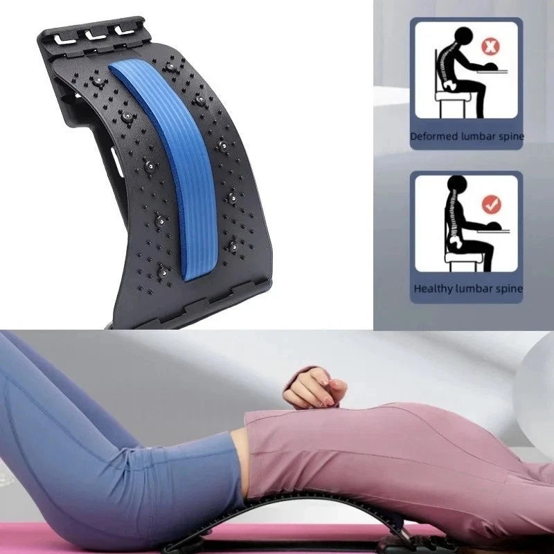 Back Stretcher Posture Massager for Back Relaxation & Pain Relief, Back Massager