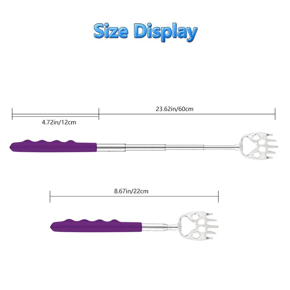 6Pack Telescoping Back Scratcher Extendable Metal Back Scratcher for Itch Relief