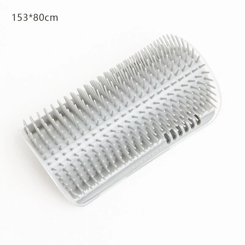 Cat Self-Groomer Face Scratcher Wall Corner Massage Comb Brush Grooming Tool
