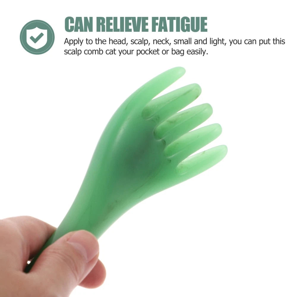 2 Pcs Head Therapy Comb Massage Claw Miss Guasha Scalp Scratcher Tool