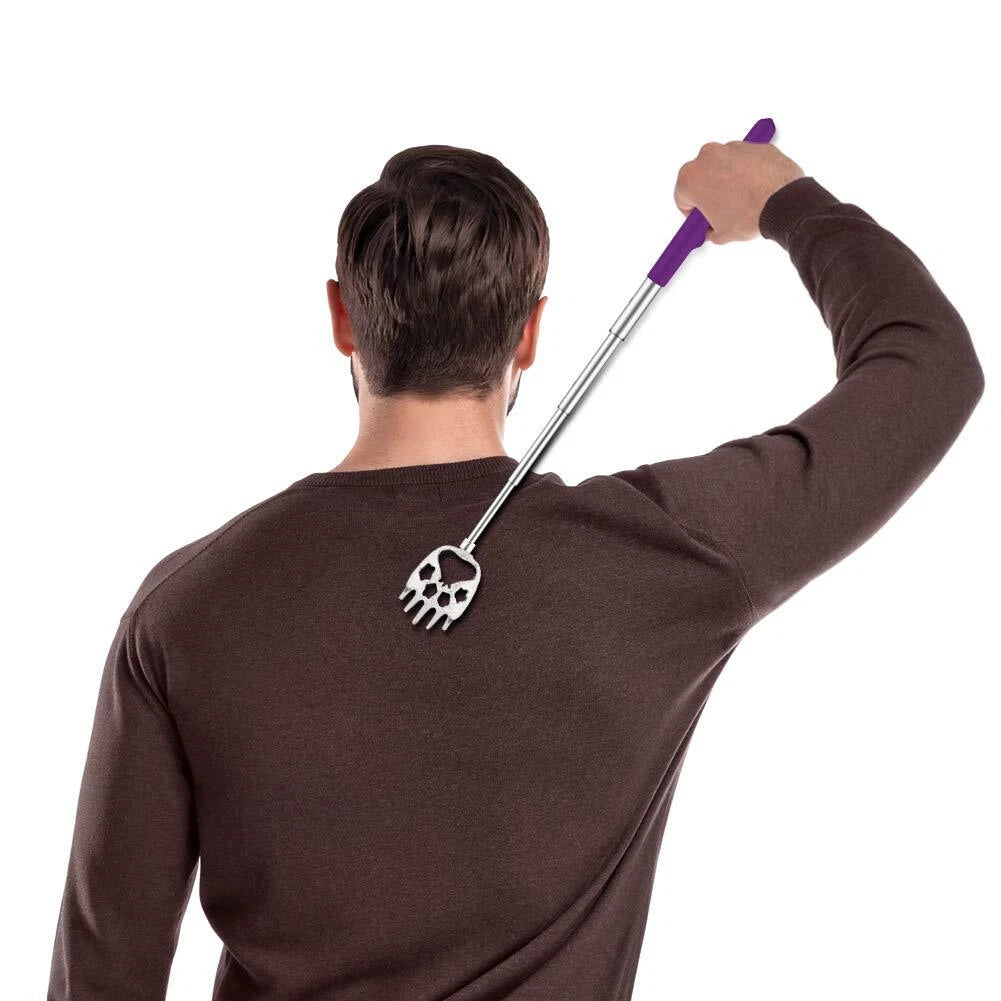 6Pack Telescoping Back Scratcher Extendable Metal Back Scratcher for Itch Relief