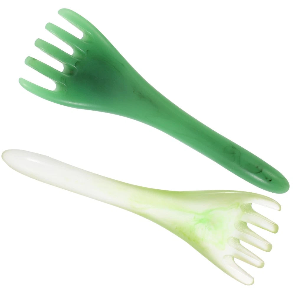 2 Pcs Head Therapy Comb Massage Claw Miss Guasha Scalp Scratcher Tool