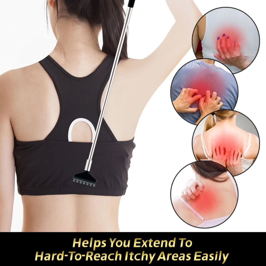 Back Scratcher 3 Pcs Different Design Telescopic Back Scratchers with a Pretty B
