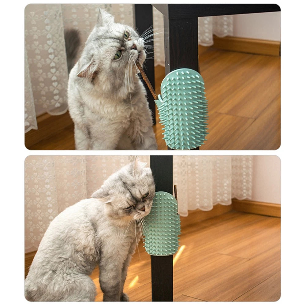 Funny Cat Toy Self Grooming Brush Corner Self-grooming Scratcher