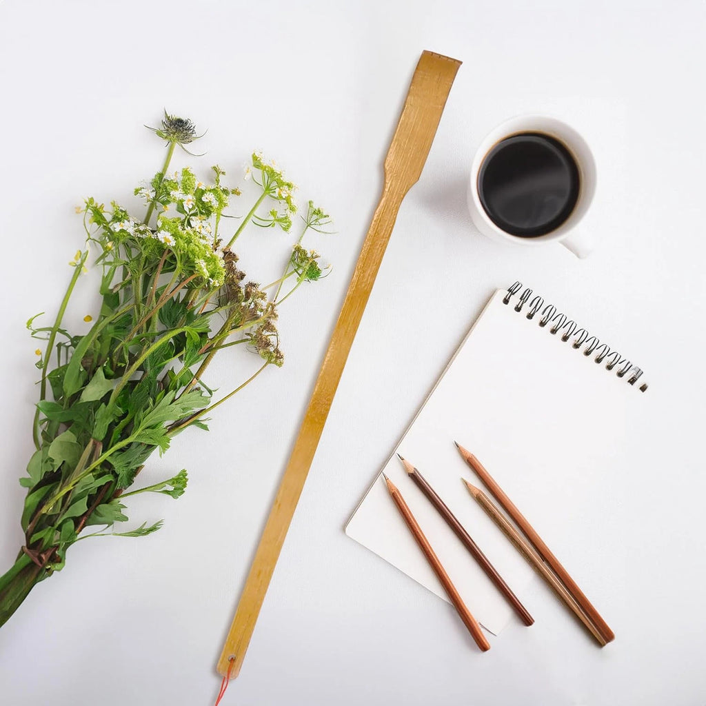 16.5 Inch Traditional Thin Travel Size Bamboo Wooden Back Scratcher Body Relaxat