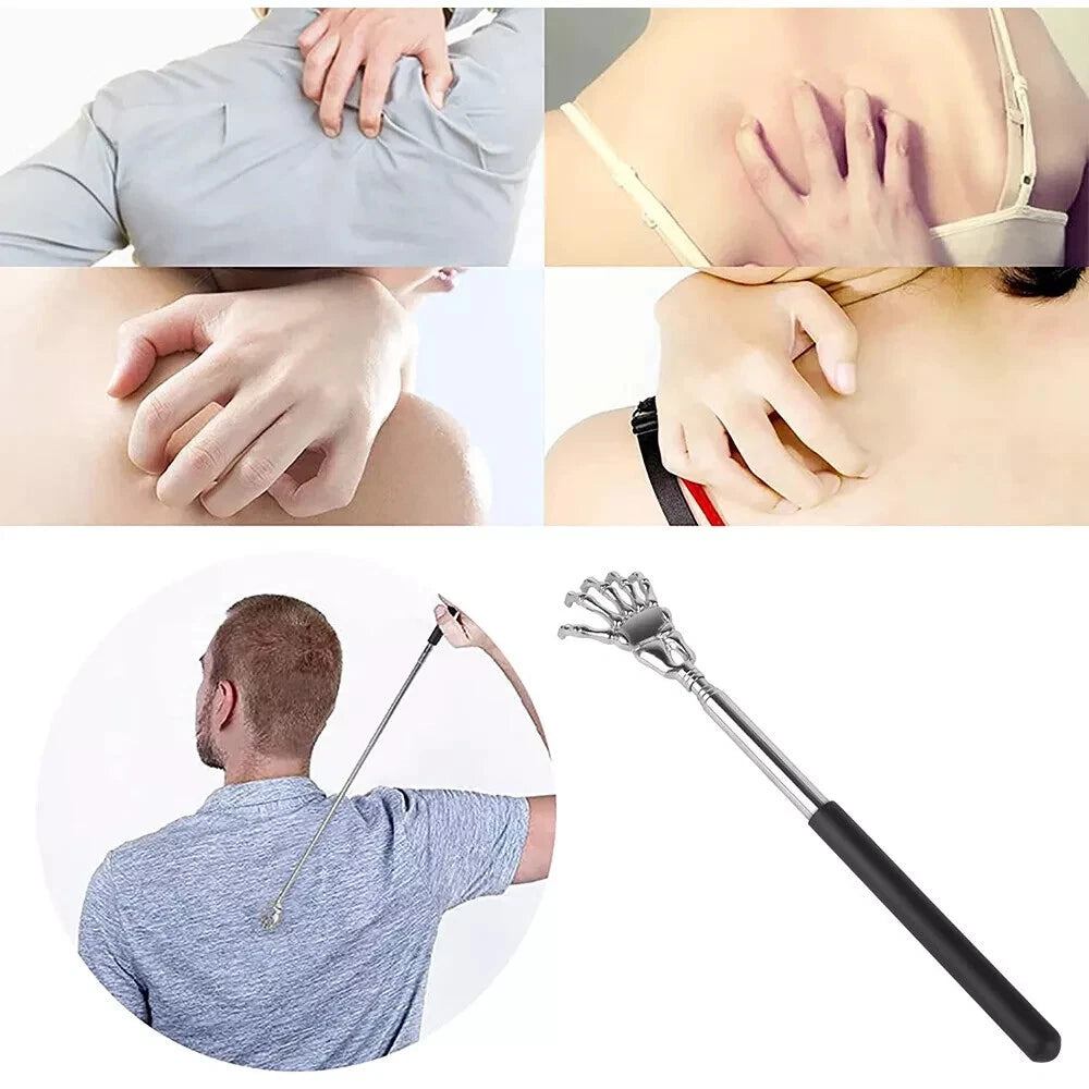 Back Scratcher Metal Extending Extendable Massager Portable Telescopic