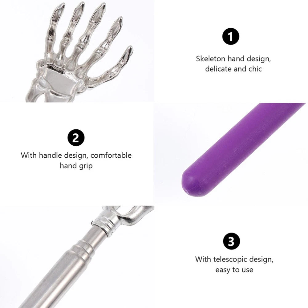 4 Pcs Massage Scratcher Child Metal Back Scratching Tool Handheld