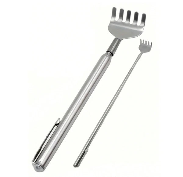 Pen-Style Back Scratcher Retractable Telescopic Stainless Steel Itch Relief Tool
