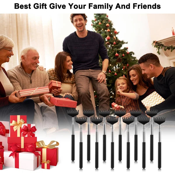 12 Pack Extendable Back Scratcher Bulk, Stocking Stuffers White Elephant Gift...