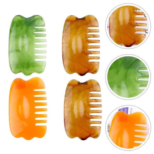 2 Pieces Massage Comb Scraping Board Head Massager Scalp Scratcher