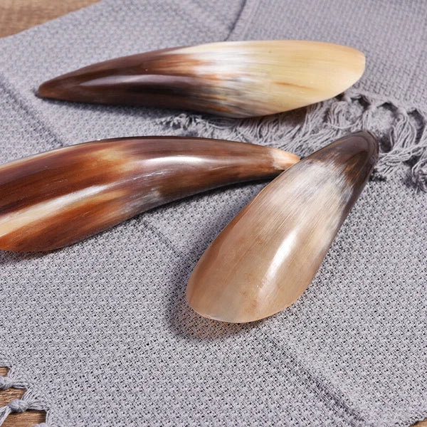 2PC Gua Sha Natural Buffalo Horn Guasha Massage Tools SPA Massager Therapy Board