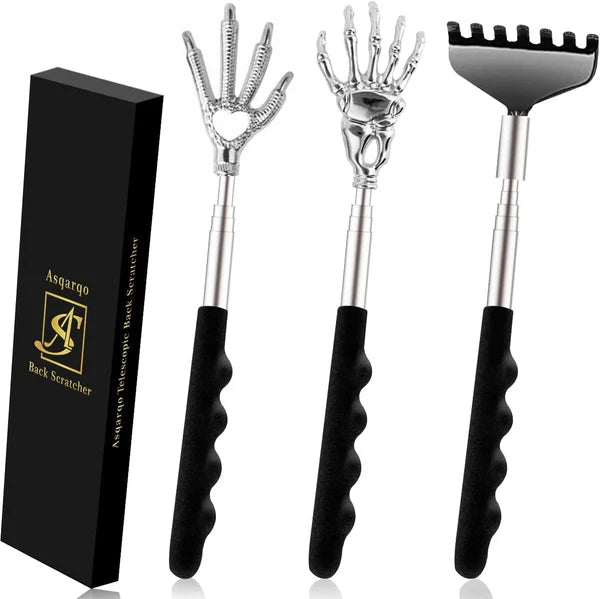 Back Scratcher 3 Pcs Different Design Telescopic Back Scratchers with a Pretty B