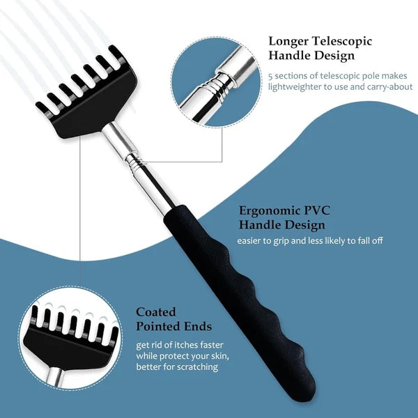 Yexixsr 3 Pack Back Scratcher Extendable Metal Portable 3 Count (Pack of 1)