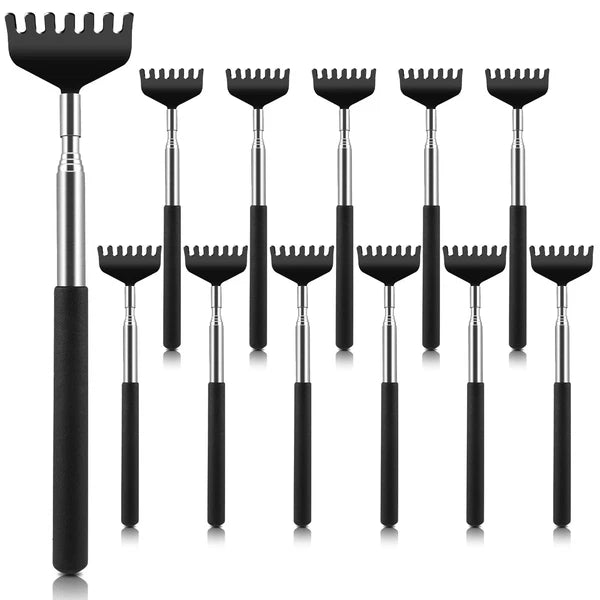 12 Pack Extendable Back Scratcher Bulk, Stocking Stuffers White Elephant Gift...