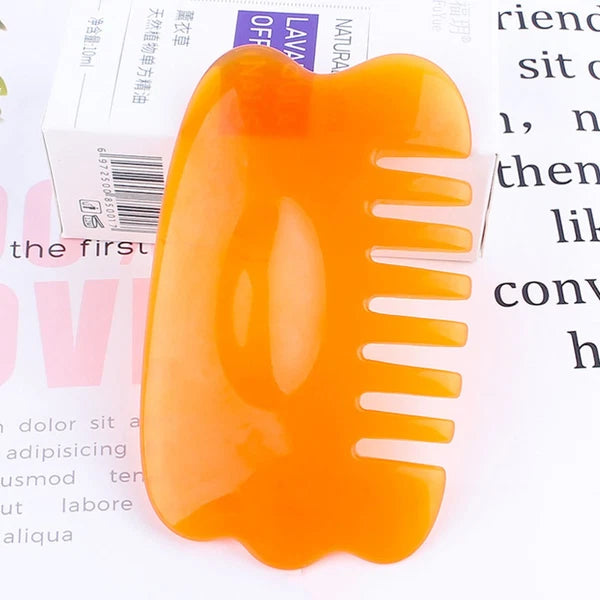 2 Pieces Massage Comb Scraping Board Head Massager Scalp Scratcher