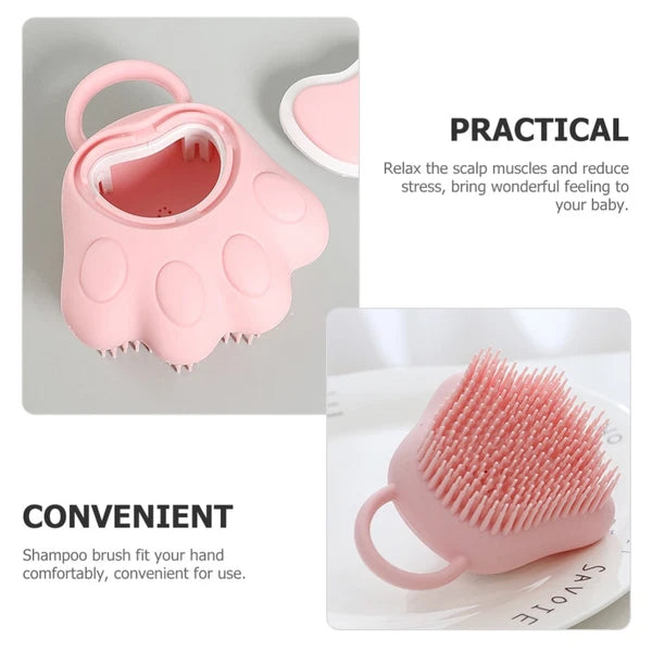 5 Pack Silicone Shampoo Scrub Baby Scalp Scratcher Massager