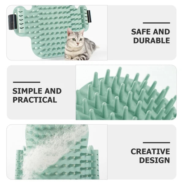 Funny Cat Toy Self Grooming Brush Corner Self-grooming Scratcher