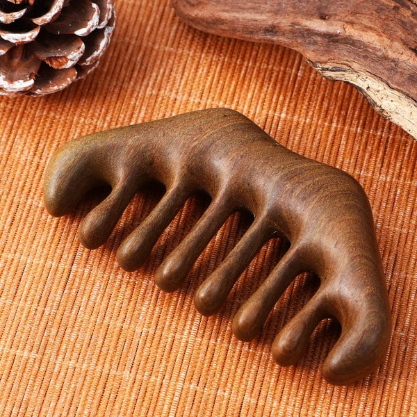 Wooden Comb Massage Scalp Massager Man Hairdressing and Scratcher