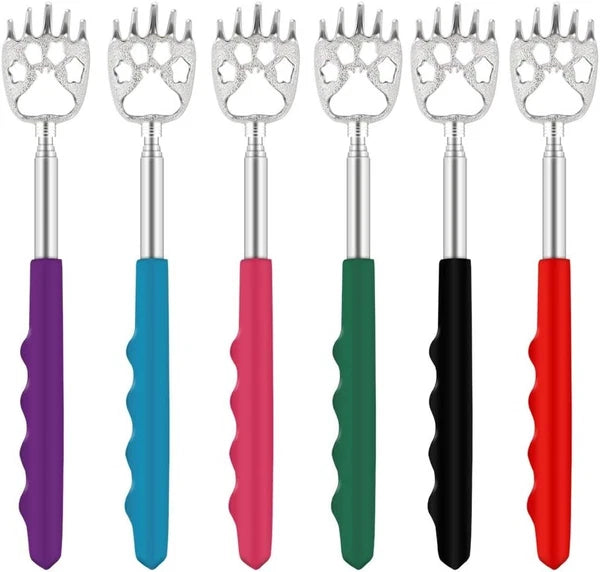 6 Pack Telescoping Back Scratcher - Bear 6 Count (Pack of 1), Multi-color