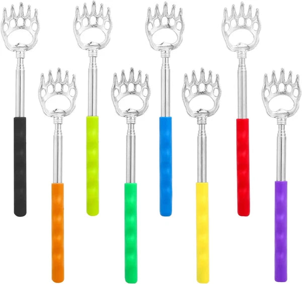 8 Pack Back Scratcher: Extendable Telescopic Bear Claw Scratchers Back Itching S