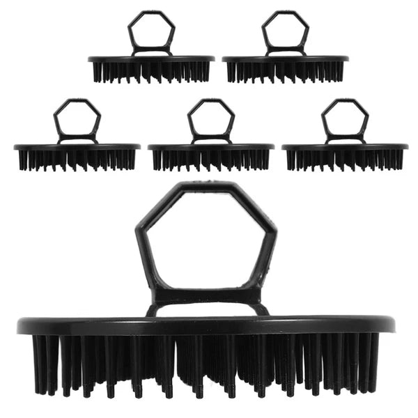 6 Pcs Head Massager Hair Scratcher for Scalp Dandruff Comb Women
