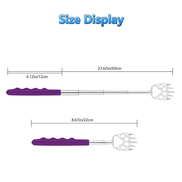 6Pack Telescoping Back Scratcher Extendable Metal Back Scratcher for Itch Relief