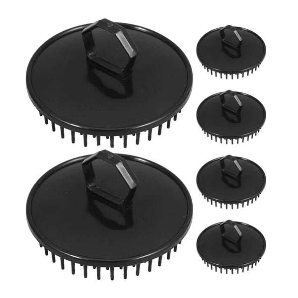 6 Pcs Head Massager Hair Scratcher for Scalp Dandruff Comb Women