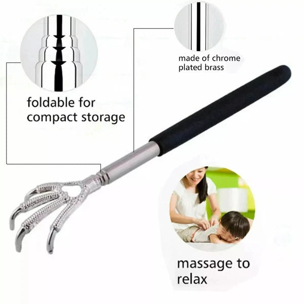 Back Scratcher Metal Extending Extendable Massager Portable Telescopic