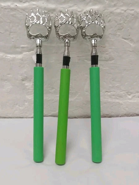 Three TELESCOPIC BACK SCRATCHER  EXTENDABLE TO 23" Green 3PCS