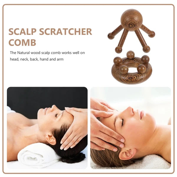 2 Pcs Massage Man Back Scratcher Extendable Face Massager