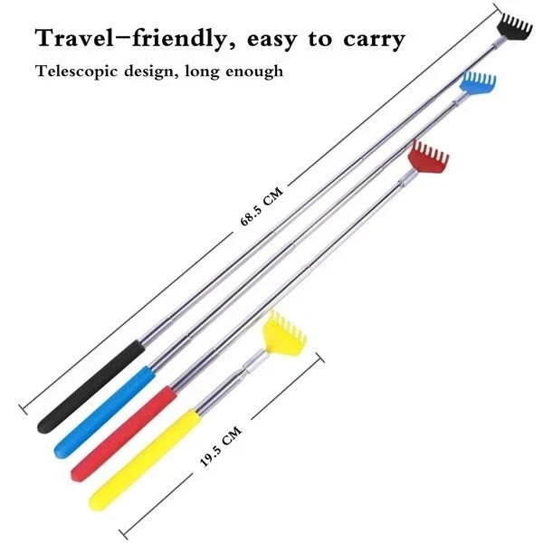 BEAR CLAW / RAKE BACK SCRATCHER Metal Extending Massager Telescopic Portable UK