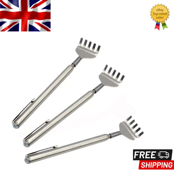 Back Scratcher Retractable Telescopic Stainless Steel Shipped from UK