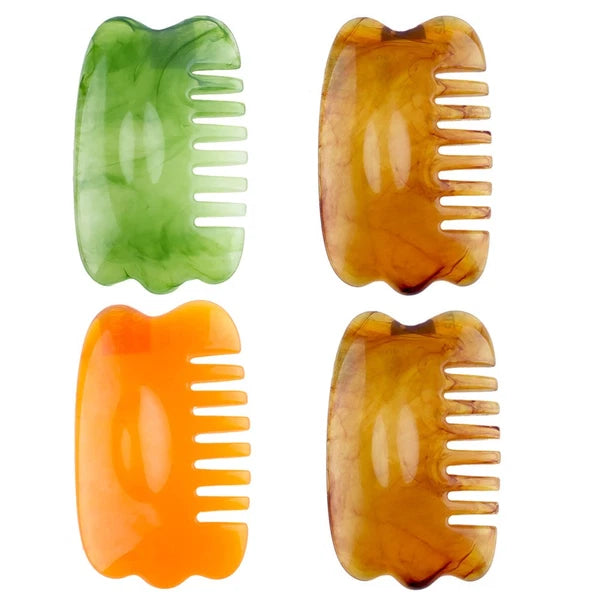 2 Pieces Massage Comb Scraping Board Head Massager Scalp Scratcher