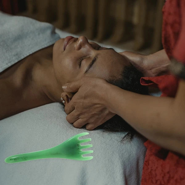 2 Pcs Head Therapy Comb Massage Claw Miss Guasha Scalp Scratcher Tool