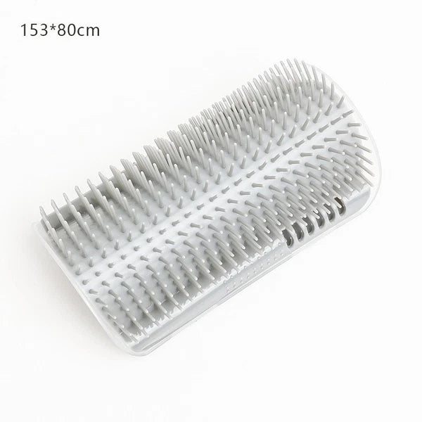 Cat Self-Groomer Face Scratcher Wall Corner Massage Comb Brush Grooming Tool